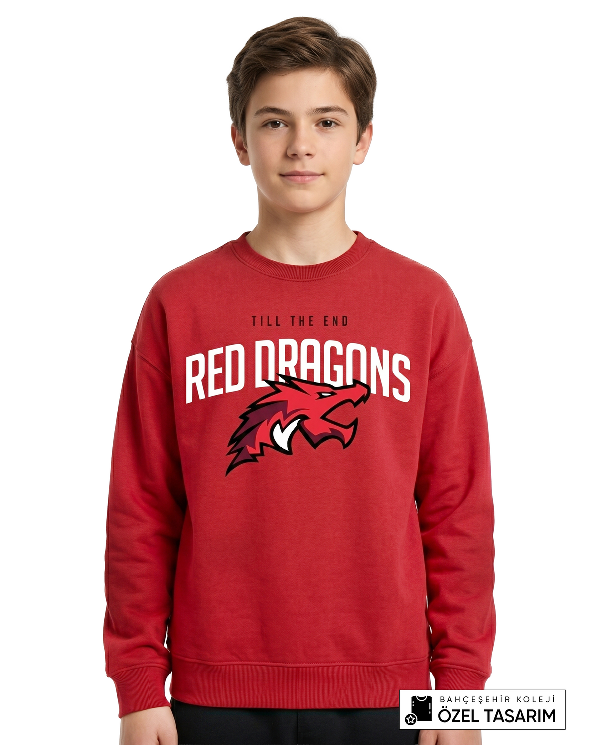 Bahçeşehir Koleji Red Dragons Özel Tasarım Sweatshirt