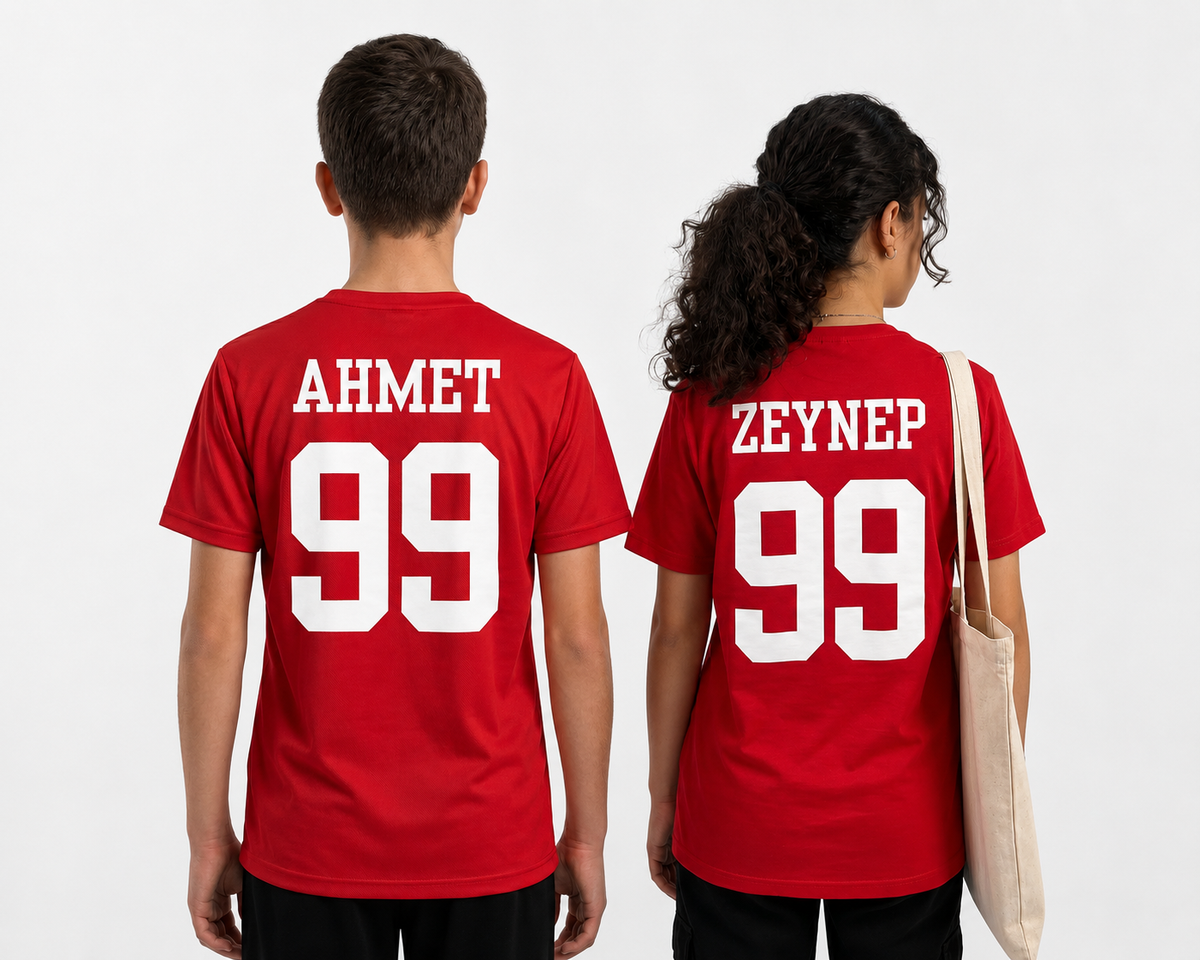 Bahçeşehir Koleji Özelleştirilebilir Basketbol Forma T-Shirt